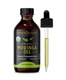 Moringa Oil - Organic USDA Certified, 100% Pure, Cold Pressed & Unrefined Vegan Oil - Natural Moisturizer for Skin, Face, Body & Hair - Great For Fine Lines, Wrinkles - by Mother Nature Organics (4 Ounce) 4 Fl Oz (Pack of 1) - Buy Online on SooperMarket.com