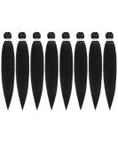 Difunee Pre-stretched Braiding Hair 24 Inch 8 Packs Black Yaki Texture Crochet Hair | Box Braids Hot Water Setting Synthetic Extensions - 1B (Pack of 8) - Buy Online on SooperMarket.com