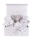 Baby Box Shop Unisex Baby Gift Set - 7 Essential Items for Newborns | Gender Neutral New Baby Hamper for Baby Shower & Gender Reveal Gifts - Buy Online on SooperMarket.com