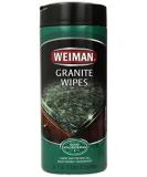 Weiman Granite Wipes Canister - 30 Count | Best Cleaning Wipes for Granite & Natural Stone Shine - International Shipping Available - Buy Online on SooperMarket.com