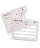 Lettering Envelope Addressing Stencil - Perfect Ruler Guide for Straight Addressing (1 Pack) - Buy Online on SooperMarket.com