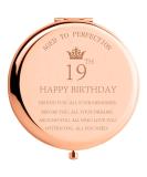 19th Birthday Gifts for Girls - Stainless Steel Compact Mirror for Women - Perfect Gift for Daughter, Granddaughter, Niece, Sister, BFF - Buy Online on SooperMarket.com