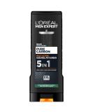 L'Or al Paris Men Expert 5in1 XXL shower gel for men for cleansing body hair and face Carbon Clean 1 x 400 ml single - Buy Online on SooperMarket.com