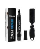 Nevay Bart Fill Pencil Set - Waterproof Beard & Mustache Coloring Tool | Deluxe Fill Pin & Brush for Realistic Contouring - Buy Online on SooperMarket.com