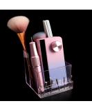 ANGNYA Nail Drill Holder & Bit Storage Box - 10 Holes Transparent Organizer for Nail Tech Supplies - Pink Plastic Manicure Tool Display - Buy Online on SooperMarket.com