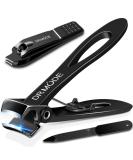 Nail Clippings for Thick Nails | DrMode Wide Jaw Nail Zwick Tongs & Fingernail File Set - Professional Stainless Steel 3-Piece Kit for Men & Women - Buy Online on SooperMarket.com