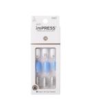 KISS imPRESS Press-On Manicure I'd Rather Be Short Length Square with PureFit Technology Includes Prep Pad Mini File Cuticle Stick and 30 Fake Nails - Buy Online on SooperMarket.com