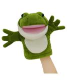 Lilizzhoumax Simulation Frog Hand Puppet Plush Toy - Cute Stuffed Animal for Role-Playing and Early Education - Interactive Kids Gift - Buy Online on SooperMarket.com