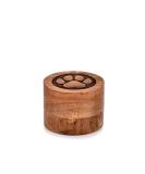 EDHAS Acacia Wood Decorative Urns Funeral Cremation Urn for Ashes for Dogs Pet Urns for Cats (8.89cm x 8.89cm x 6.35cm) - Buy Online on SooperMarket.com