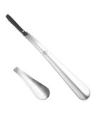 12 Long Metal Shoe Horn for Men, Women, Kids, Seniors - Heavy Duty Stainless Steel with Silicone Lanyard - Grey 12 Inch - Buy Online on SooperMarket.com