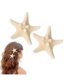 OBTANIM 2 Pcs Starfish Hair Clip Resin Beach Sea Star Hair Pins Mermaid Hair Clips Accessories for Women and Girls 2 Count (Pack of 1) - Buy Online on SooperMarket.com