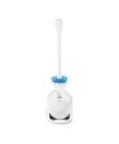 OXO Good Grips Compact Toilet Brush & Canister, White, 6" x 4-3/4" x 17-1/4" h - Buy Online on SooperMarket.com