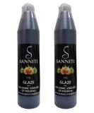 Sanniti Italian Balsamic Vinegar FIG Glaze 12.9oz (Pack of 2) - Authentic Italian Condiment - Buy Online on SooperMarket.com