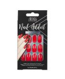 Ardell Nail Addict - Cherry Red |24 artificial nails in red with glue & file for beautiful fingernails to stick on |Press on nails - sticking nail set with long tips - Buy Online on SooperMarket.com