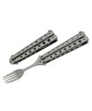 SZCO Supplies 9 Silver Butterfly Travel/Camping Fork (211520-SL) - Buy Online on SooperMarket.com