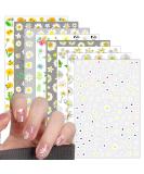 3D Small Daisy Nail Art Stickers - Spring/Summer Floral Design for DIY Acrylic Nails - Buy Online on SooperMarket.com