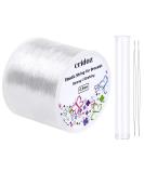 Stretchy String for Bracelets, Cridoz 0.5mm Clear Elastic String Stretch Cord Jewelry Bead Bracelet String with 2 Pcs Beading Needles for Seed Beads, Pony Beads, Bracelets and Jewelry Making - Buy Online on SooperMarket.com