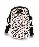 COOWOON GASSI BACK DOG Crossbody Bag - Dog Walking Essential with Poop Bag Dispenser Ideal for Toys & Accessories - Stylish White Leopard Design - Buy Online on SooperMarket.com