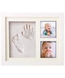 Pookie Boo Premium Baby Hand and Footprint Set - Real Wood Frame & Placeholder for 2 Baby Photos | Perfect Gift for Toddlers Mothers & Fathers - Buy Online on SooperMarket.com