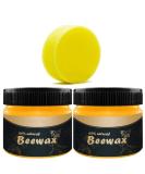 Premium Wood Seasoning Beeswax - 2 Pack Natural Polish for Furniture Floors Tables & Cabinets - Buy Online on SooperMarket.com