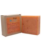 High Thyme FARMacy Turmeric  Honey & Orange Soap - Turmeric Soap with Organic Honey and Ground Rolled Oats - Moisturizing Turmeric Honey Soap Bar - Turmeric Soap Bar with a Hint of Ginger - Buy Online on SooperMarket.com