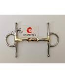 Full Cheek Curved Snaffle Bit 14MM Copper Lozenge GS & SS(UKSALES25 Horse Bits) (5.5 INCHES) - Buy Online on SooperMarket.com