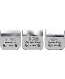 BESTBOMG Replacement Knife Set for Dog Care - 3 Pieces Compatible with Heiniger/Moser Max45/Andis/Easter A5 Sizes 3.2mm - 9.5mm Cutting Length 7FC+5FC+4FC - Buy Online on SooperMarket.com