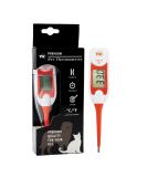 Premium Pet Thermometer For Animal Owners of Dogs Cats Horses Flexible Digital Temperature Probe Includes Vets Veterinary Hobdays Chart - Ideal for Pet First Aid Kit - Buy Online on SooperMarket.com