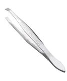 Buy Tsadeer Silver Tone Eyebrow Tweezers - Slanted Flat Tip Metal Cosmetic Tool for Women - International Shipping Available - Buy Online on SooperMarket.com