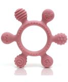 Caja Beißring Baby - Baby Toy - Dental Aid - Bite Ring - Rowing Animal motif made of silicone BPA -free - teething and Greipling Theeting for babies - biting toys (Silicon deep pink) - Buy Online on SooperMarket.com