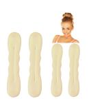 Styla Hair Magic Hair Bun Maker Sponge Hair Foam Twister Easy Perfect Bun Tool (2 Small 2 Large) Blonde - Buy Online on SooperMarket.com