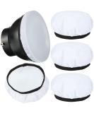 4 Pieces Diffuser Lamp Sock Soft Diffuser Lamp Cover 7 Inches/ 18 cm Standard Cloth Diffuser Light Sock Lampshade Reflector Lamp Sock for Strobe Flash Light Speedlite (White) - Buy Online on SooperMarket.com