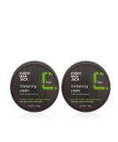 Every Man Jack Mens Hair Styling Thickening Paste - Add Extra Thickness and Texture with a Medium Hold Matte Finish and Low Shine - Non-Greasy For All Hair Types Fragrance Free - 3.4-ounce Twin Pack - 2 tins - Buy Online on SooperMarket.com