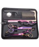 Professional Purple Dragon Hair Scissors Set - 5.5 Inch Iridescent Hairdressing Shears for Men & Women | Sharp Barber Tools for Beginners - Buy Online on SooperMarket.com