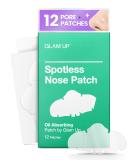 GLAM UP Spotless Nose Patch XL Hydrocolloid Coverage for Nose Pores  Pimples  Zits and Oil - Overnight Strong Waterproof to Absorb Blackheads & Acne Gunk Nose Strip  and Calm Treatment with Tea Tree (12 Patches) - Buy Online on SooperMarket.com