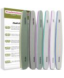 Professional Nail File Set Double Sided Grit 100/150/180/220/240/280/1000/4000 Buffer Emery Board Manicure Tools For Nail Grooming and Styling Acrylic Gel Nail Buffer File Block Nail Polisher 6 Pcs - Buy Online on SooperMarket.com