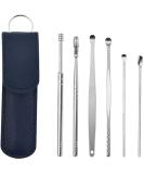 Magnesis Spring Earwax Cleaner Tool Set - Stainless Steel Ear Picks for Easy Ear Wax Removal (Black) - Buy Online on SooperMarket.com