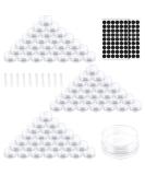 AMANMAN 100 pieces of thumb/3ml empty CREMEDOSE DOSE TIRE with screw cap lid small potty empty socket cream sample trees travel bottle jar container for cosmetics lip balm cream - Buy Online on SooperMarket.com