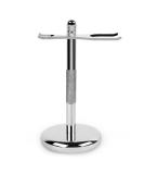 QShave Deluxe Chrome Safety Razor and Brush Stand Holder Fit All Your Shaving Accessories Silver - Buy Online on SooperMarket.com