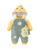 Baby Rompers with Booties Hat Set | Boys Girls Cotton Jumpsuit | Infant Winter Outfit 3-6 Months - Buy Online on SooperMarket.com