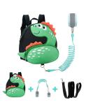 Small Dinosaur Toddler Backpack with Safety Leash | Age 1-2 Years | Green - Buy Online on SooperMarket.com