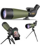 Gosky Updated 20-60x80 Spotting Scopes with Tripod, Carrying Bag and Quick Phone Holder - BAK4 High Definition Waterproof Spotter Scope for Bird Watching Wildlife Scenery - Buy Online on SooperMarket.com