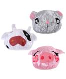 Kilofly 3pc Waterproof Reusable Kids Bath Hat Cartoon Animal Shower Caps Set - Buy Online on SooperMarket.com