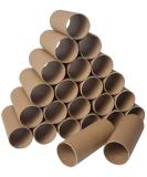 30 Pack Craft Tubes - Round Cardboard Tubes for Crafts - 1.57 x 3.9 Inches - Brown - Buy Online on SooperMarket.com