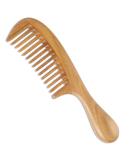 Onedor Handmade 100% Natural Green Sandalwood Hair Combs - Anti-Static Sandalwood Scent Natural Hair Detangler Wooden Comb (Wide Tooth) Green Sandalwood Wide Tooth - Buy Online on SooperMarket.com