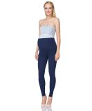 SoftSail Maternity Leggings - Over Bump Belly Support, High Waisted Cotton Trousers for Pregnancy - Navy, Size 16 - Buy Online on SooperMarket.com