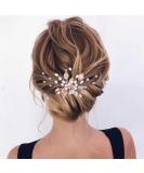 Bridal Wedding Hair Combs - Silver Crystal Blue Headpiece for Women and Girls - Buy Online on SooperMarket.com