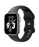 Acrbiutu Bands Compatible with Apple Watch 38mm 40mm 41mm 42mm 44mm 45mm 49mm, Replacement Soft Silicone Sport Accessory Strap Wristbands for iWatch Series Ultra 8/7/6/5/4/3/2/1 SE Women Men #A,Black 38/40/41mm S/M - Buy Online on SooperMarket.com
