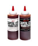 Capital City Mambo Sauce - Variety 2 Pack - Sweet Hot & Mild | Washington DC Wing Sauces | Perfect Condiment Topping for Wings, Chicken, , Beef, Seafood, Burgers, Rice or Noodles | 12 oz Bottles (2 Pack) - Buy Online on SooperMarket.com