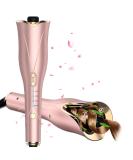 Auto Hair Curler - Automatic Curling Iron Wand with Rotating Barrel 4 Temps & 3 Timer Settings - Dual Voltage Fast Heating Gold - Buy Online on SooperMarket.com